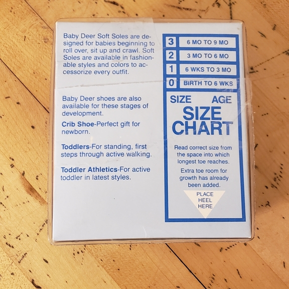 baby deer shoes size chart